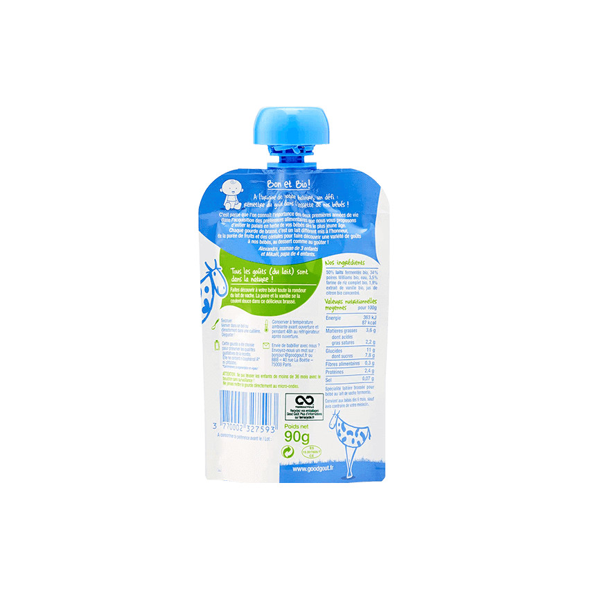 Brassé poire/vanille - 90g 