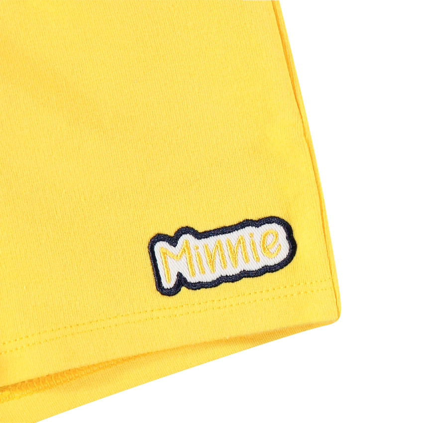 Ensemble avec tunique sans manches Minnie Disney et short jaune 