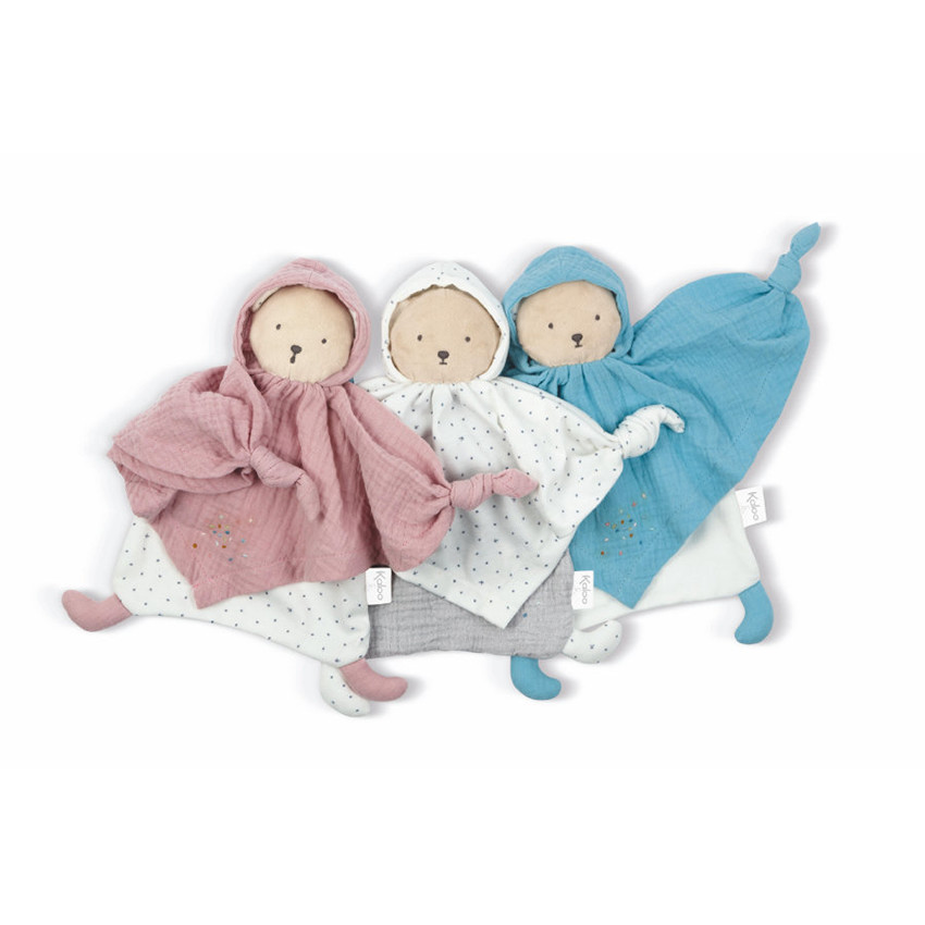 Doudou en coton Ours - Gris  