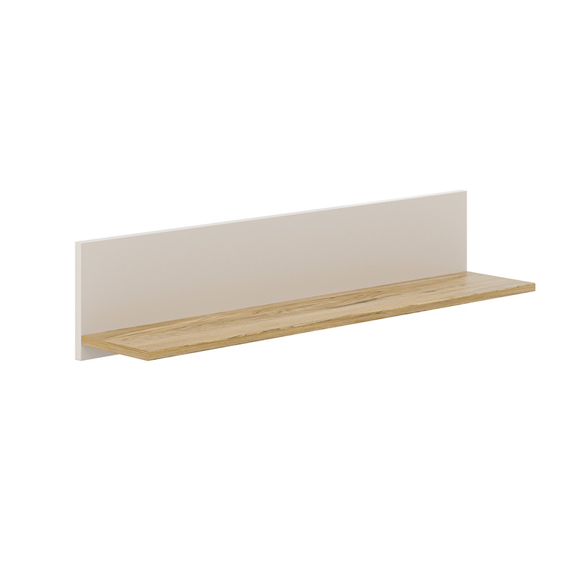 Etagère murale Hazel Cashmere Beige / Chêne montana 