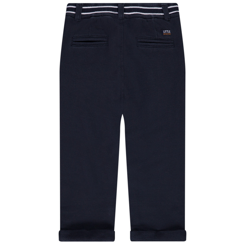 Pantalon en coton piqué uni pour bébé garçon 