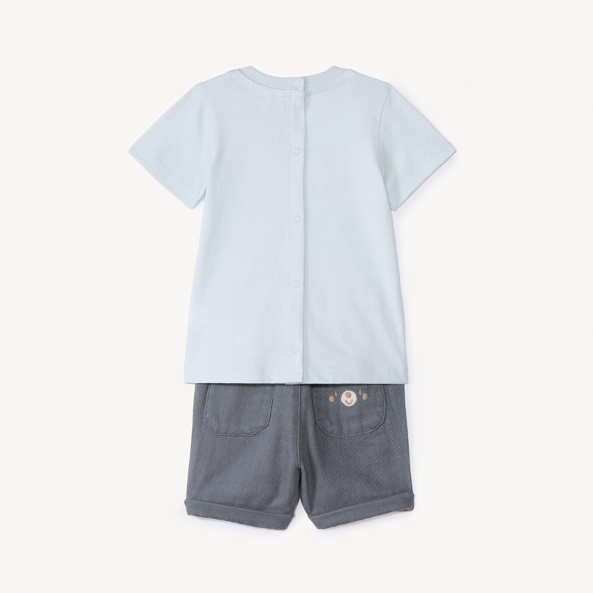 Ensemble 2 pièces avec bermuda pour bébé garçon 