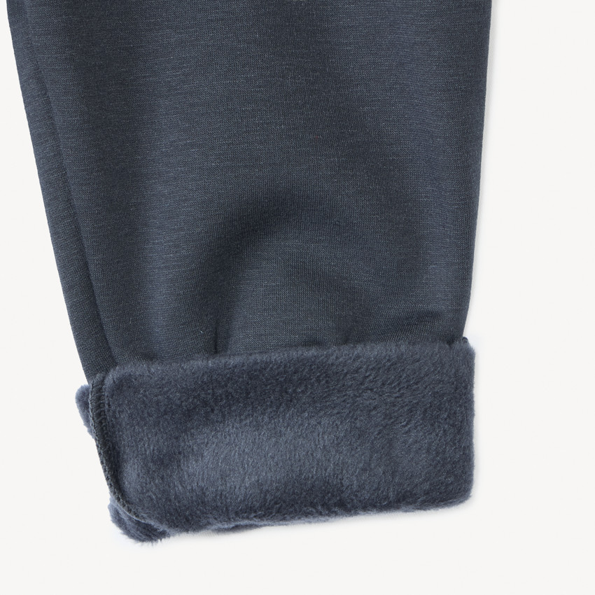 Jogging en jersey contrecollé sherpa pour bébé garçon 