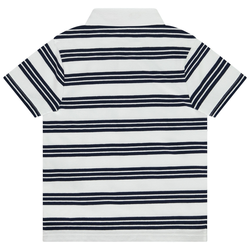 Polo manches courtes à rayures pour garçon 
