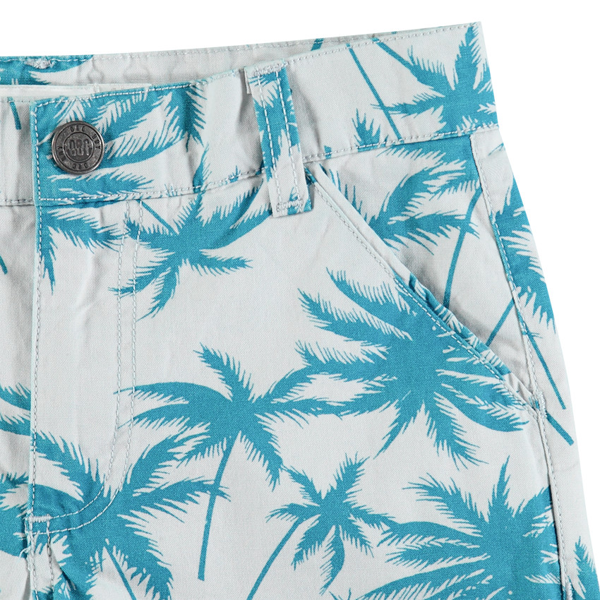 Bermuda à palmiers printés all-over 