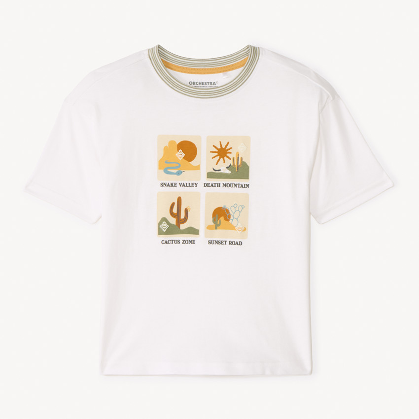 T-shirt manches courtes print désert pour garçon 