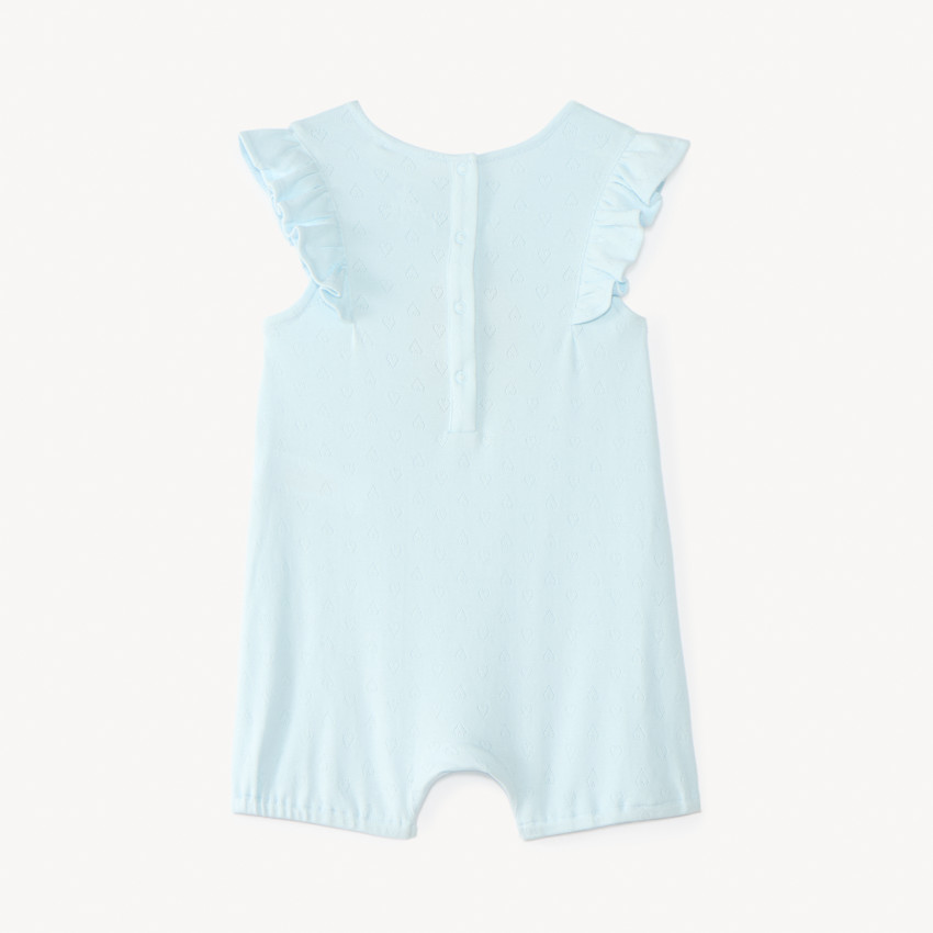 Combinaison courte Minnie Disney en maille pointelle pour bébé fille  