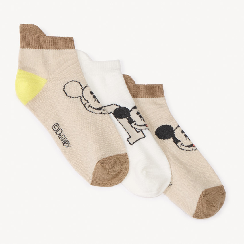 Lot de 3 chaussettes courtes Mickey Disney pour garçon