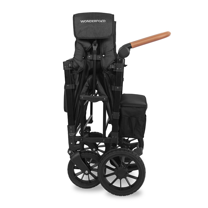 Chariot de transport pour enfants double Luxe Volcano Black   
