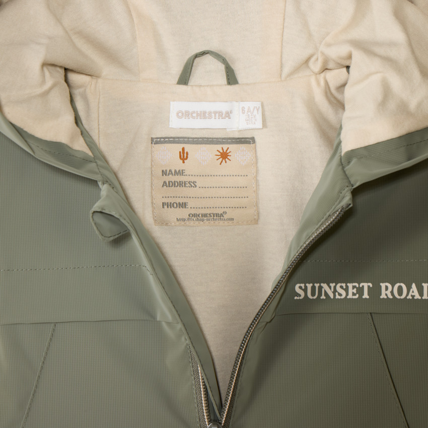 Coupe-vent en ribstop uni pour garçon 