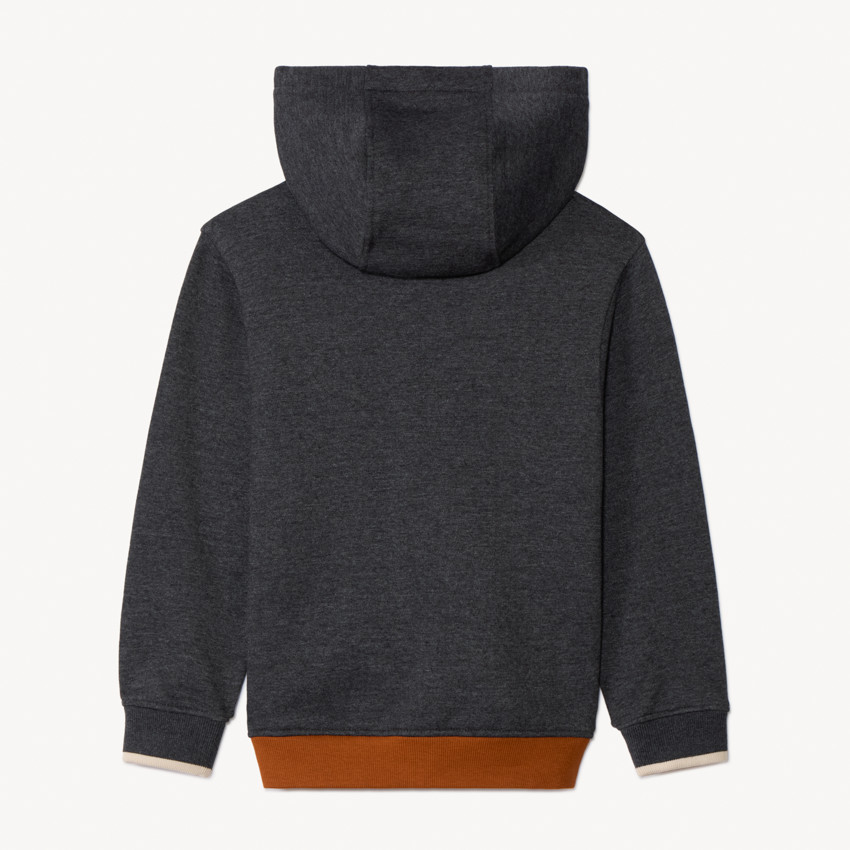 Gilet manches longues effet colorblock avec capuche pour garçon  