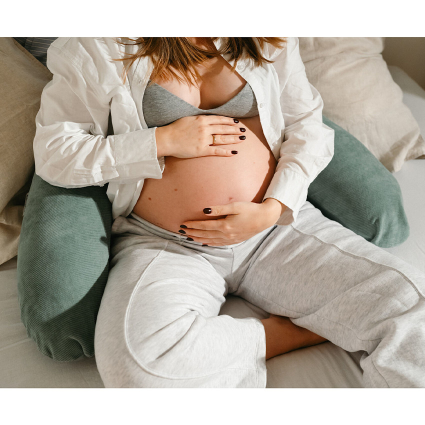 Coussin d'allaitement Buddy corduroy green 