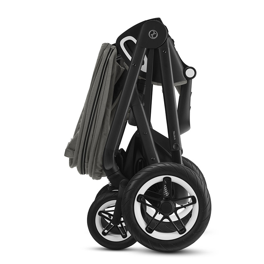 Poussette Talos S Lux - Châssis Black - Siège Soho Grey 