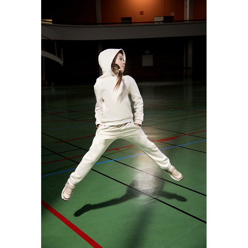 Pantalon de jogging en molleton gratté uni pour fille 