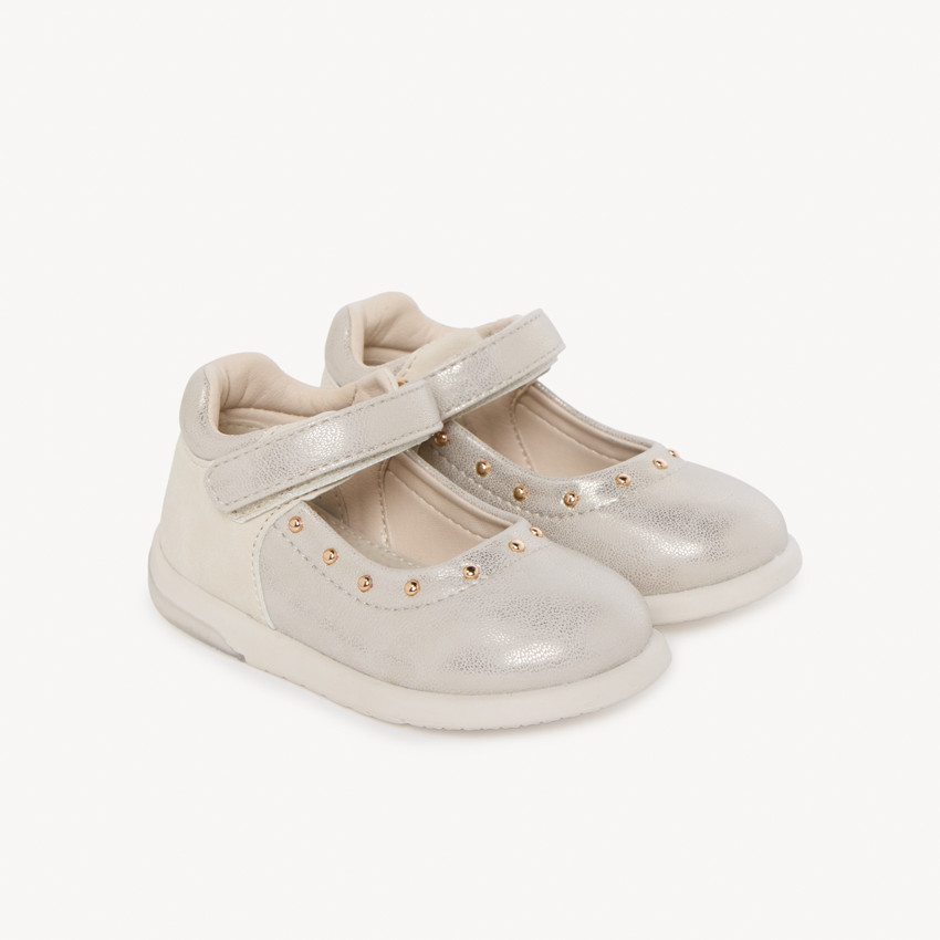 Babies effet irisé à rivets dorés pour bébé fille 