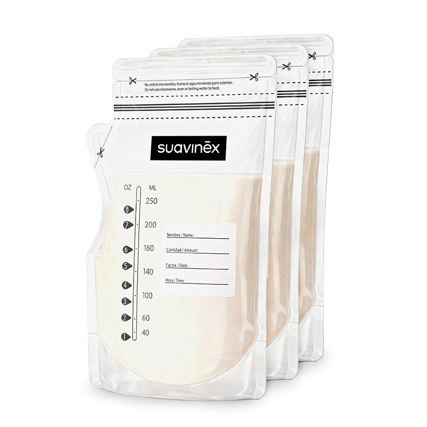 Lot de 50 sachets de stockage de 250ml pour lait maternel