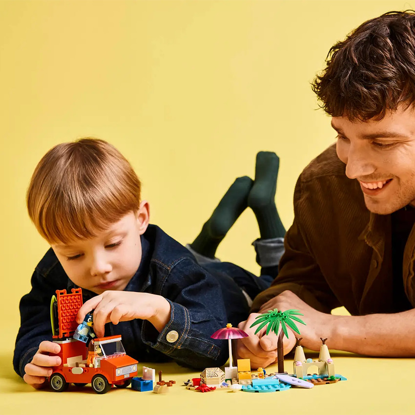 Les vacances et le voyage en voiture de Bluey 