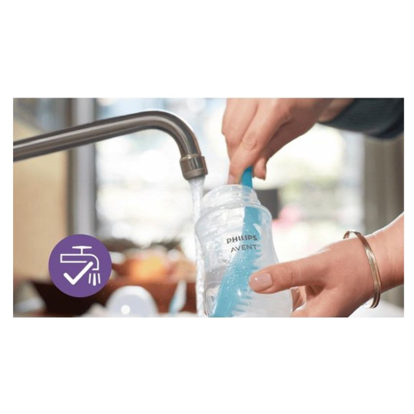 Lot de 3 biberons Natural Response 260 ml - Transparent (Avent) - Image 5