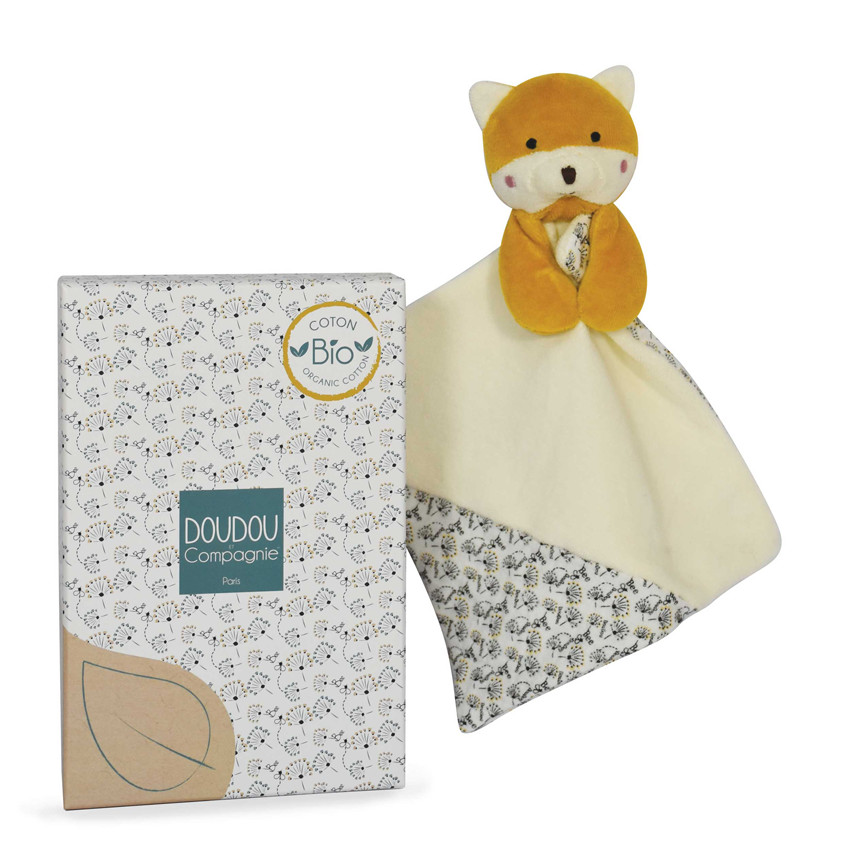 Doudou plat Le Renard fleuri  