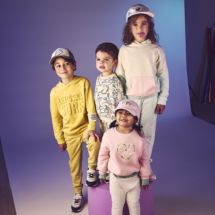 Sweat molleton oversize à motif fantaisie pour bébé fille 