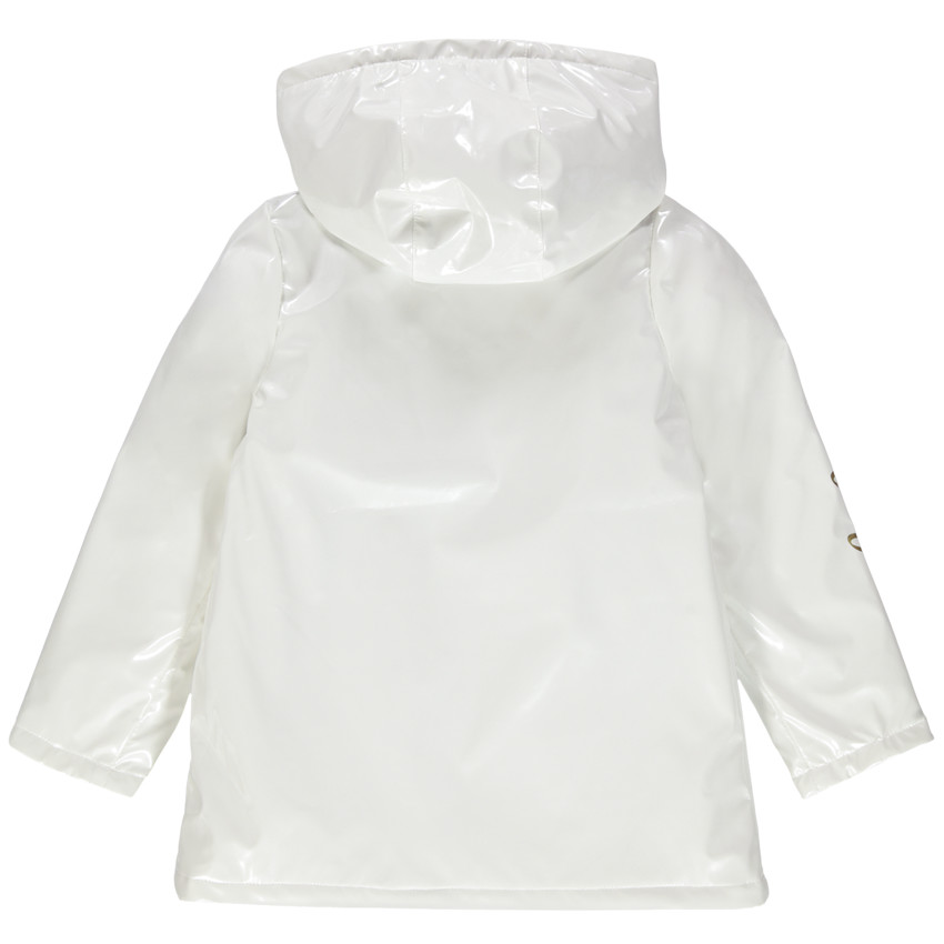 Parka en gomme avec doublure en jersey et papillons printés 