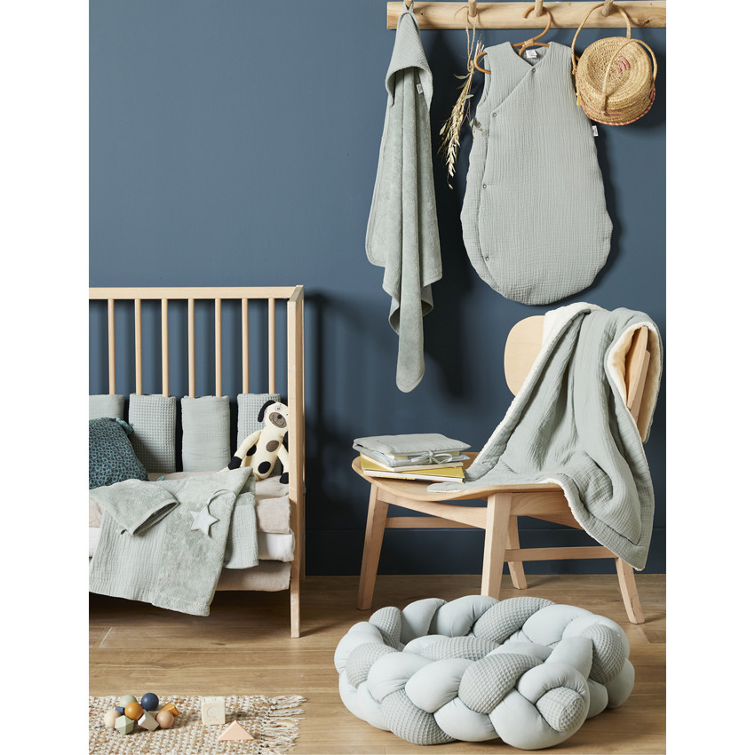 Housse de matelas à langer Mix & Match - Vert de gris 