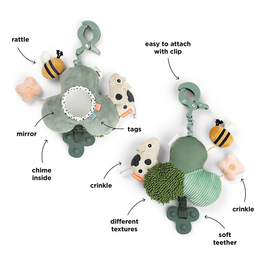 Miroir d'activité avec Clip Tiny Farm Vert 