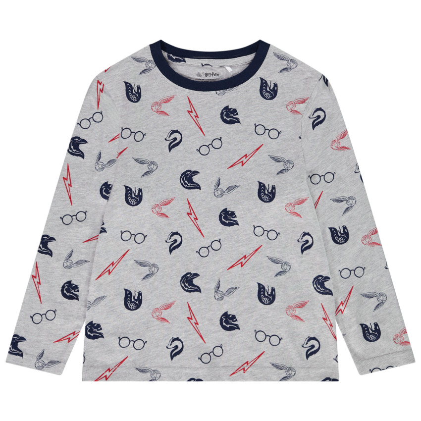 T-shirt manches longues imprimé Harry Potter Warner pour garçon 