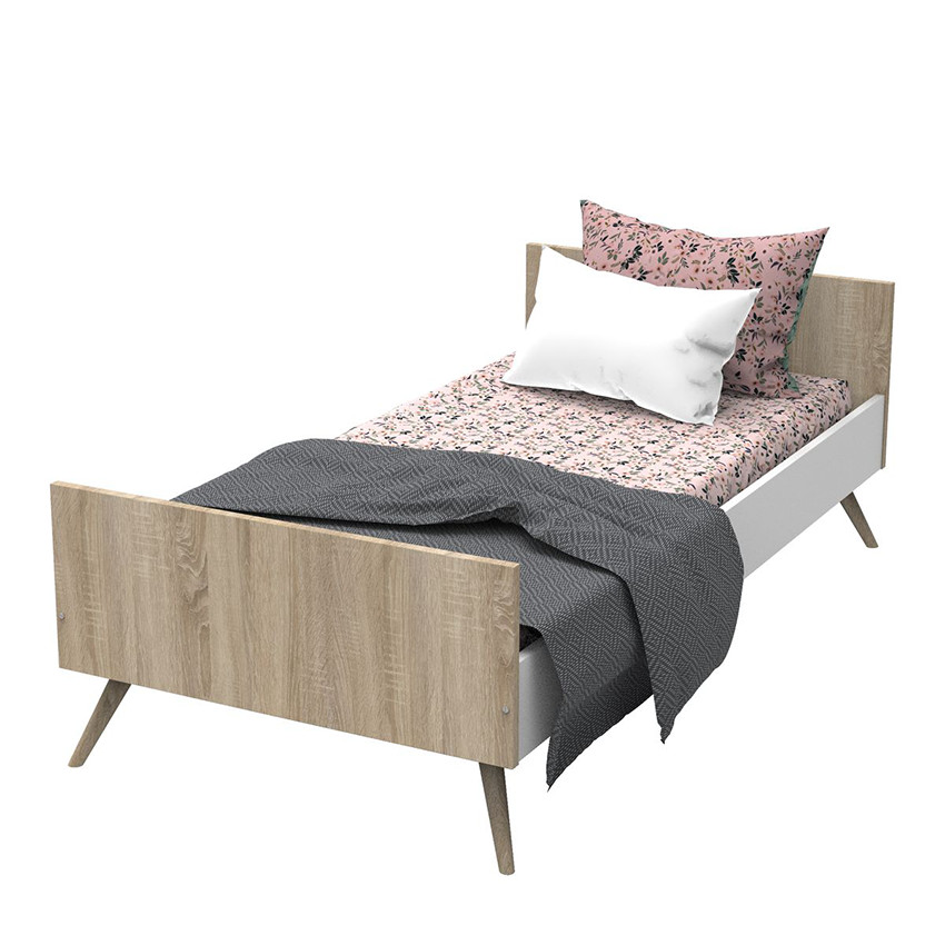 Lit combiné évolutif Seventies 60 x 120 cm - Rose 