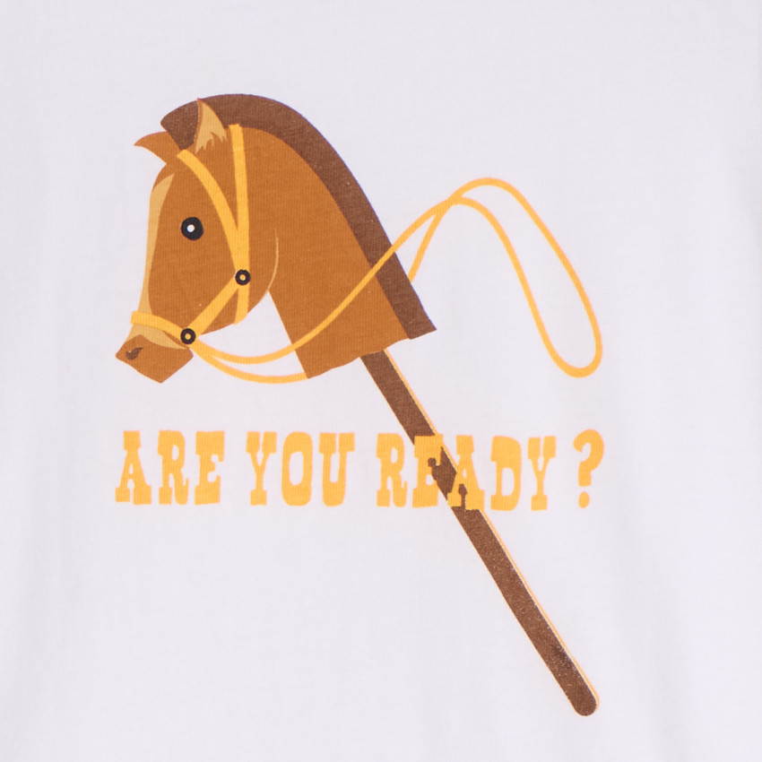 T-shirt manches courtes uni print fantaisie pour bébé garçon 