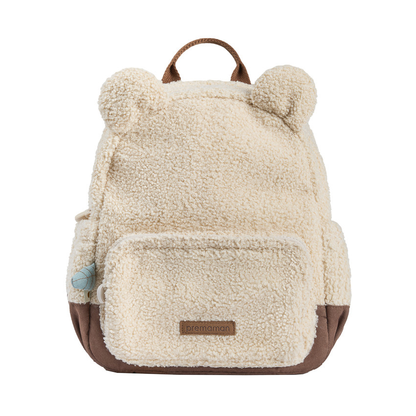 Sac à dos isotherme en bouclettes Roi des Forêts beige