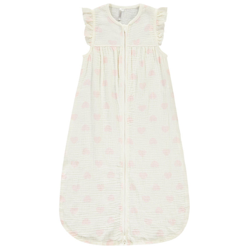 Gigoteuse à volants TOG 0.5 imprimé cœurs pour bébé fille