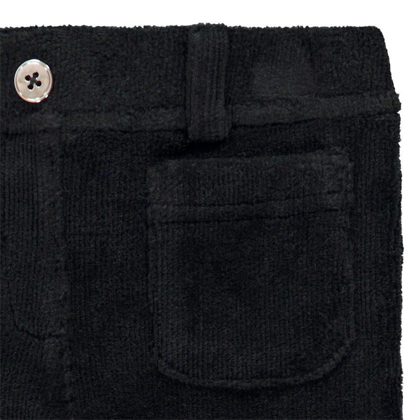 Jegging uni en velours et à poches pour fille 