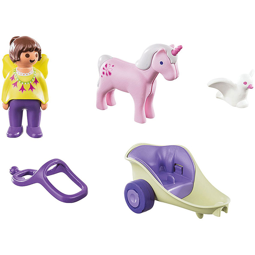 Jouet calèche avec licorne et fée 