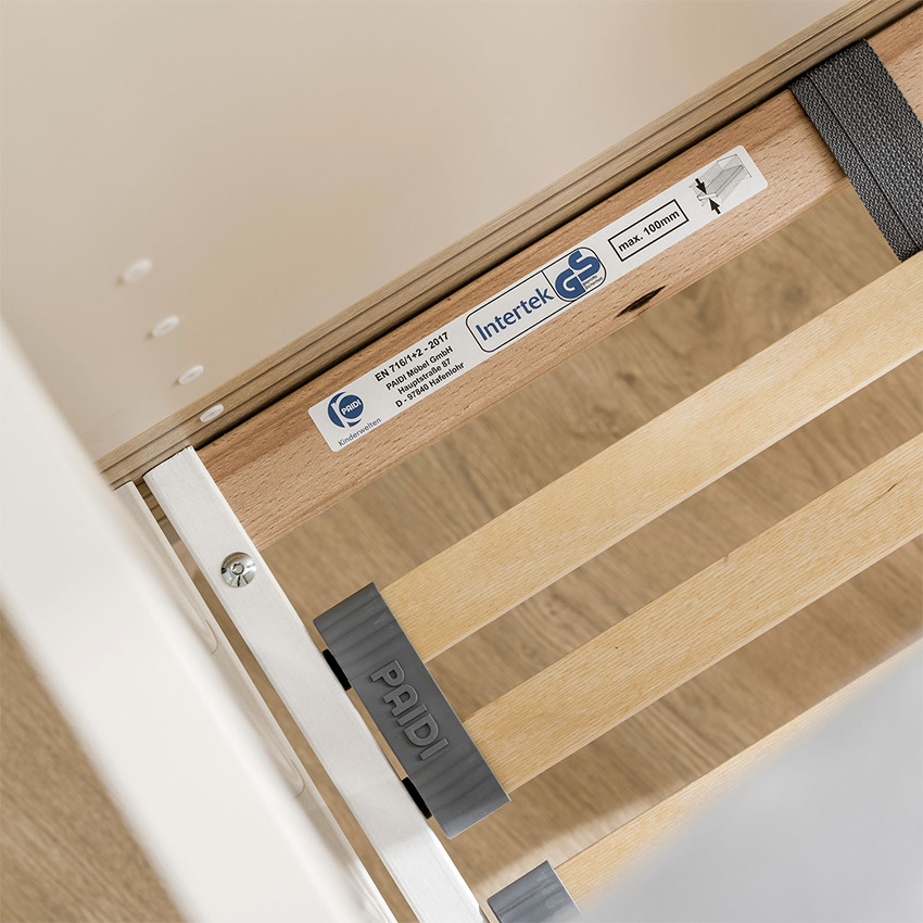 Lit bébé évolutif 70 x 140 cm Eefje beige cachemire/groovy oak 