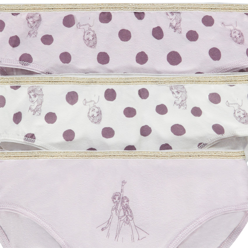 Lot de 3 culottes La Reine des Neiges Disney pour fille 