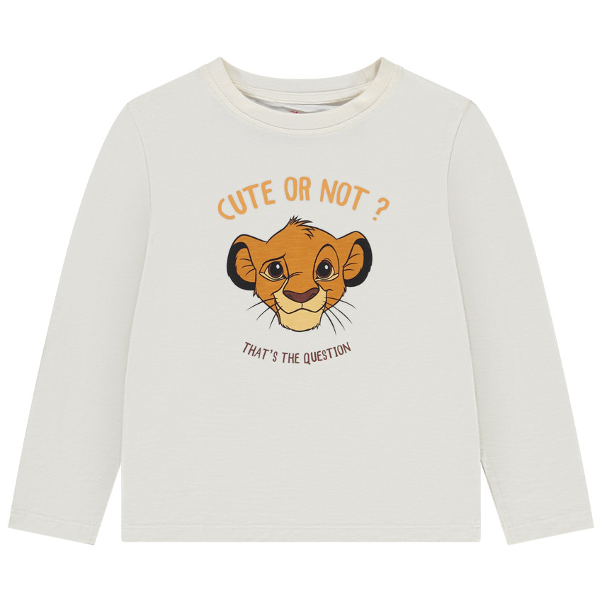 T-shirt manches longues Simba Disney pour garçon 