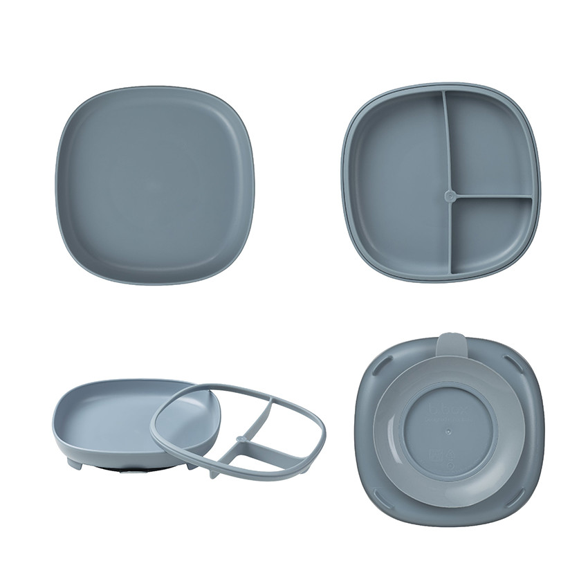 Assiette compartimentée avec ventouse 2-en-1 Ocean 