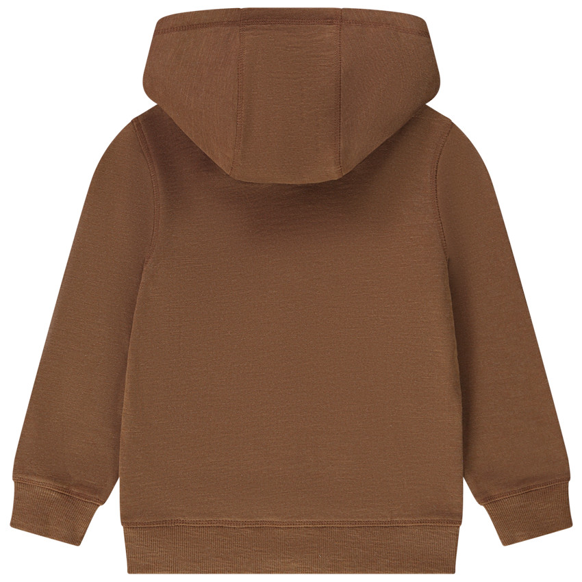 Gilet à capuche en molleton uni pour garçon 