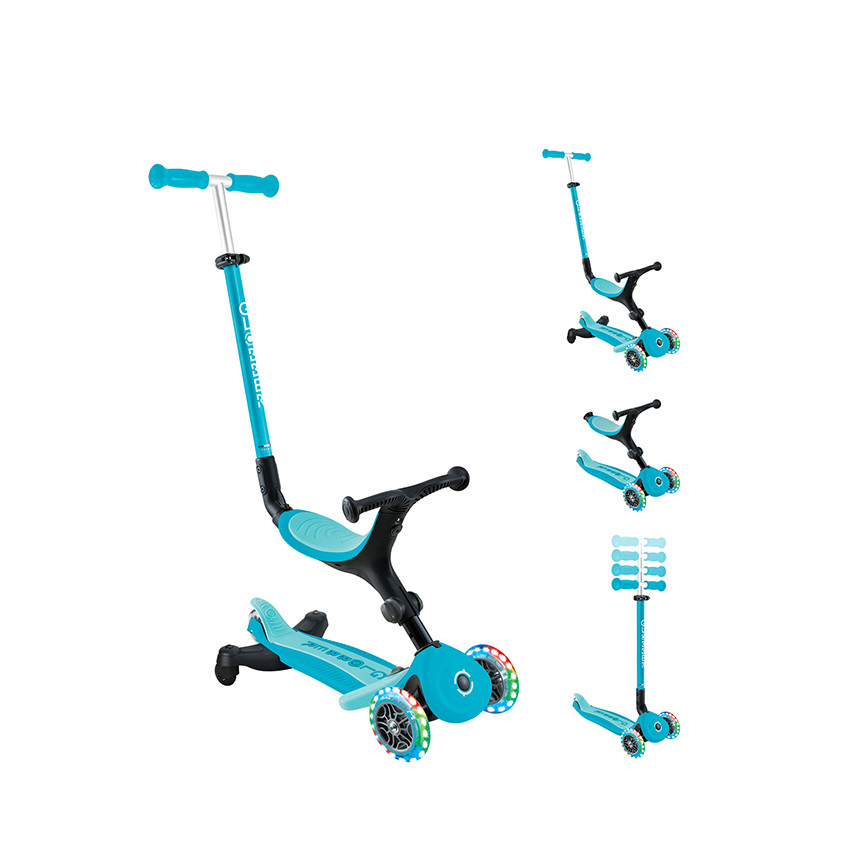 Trottinette évolutive 4 en 1 Go Up Active Lights 360 bleu 