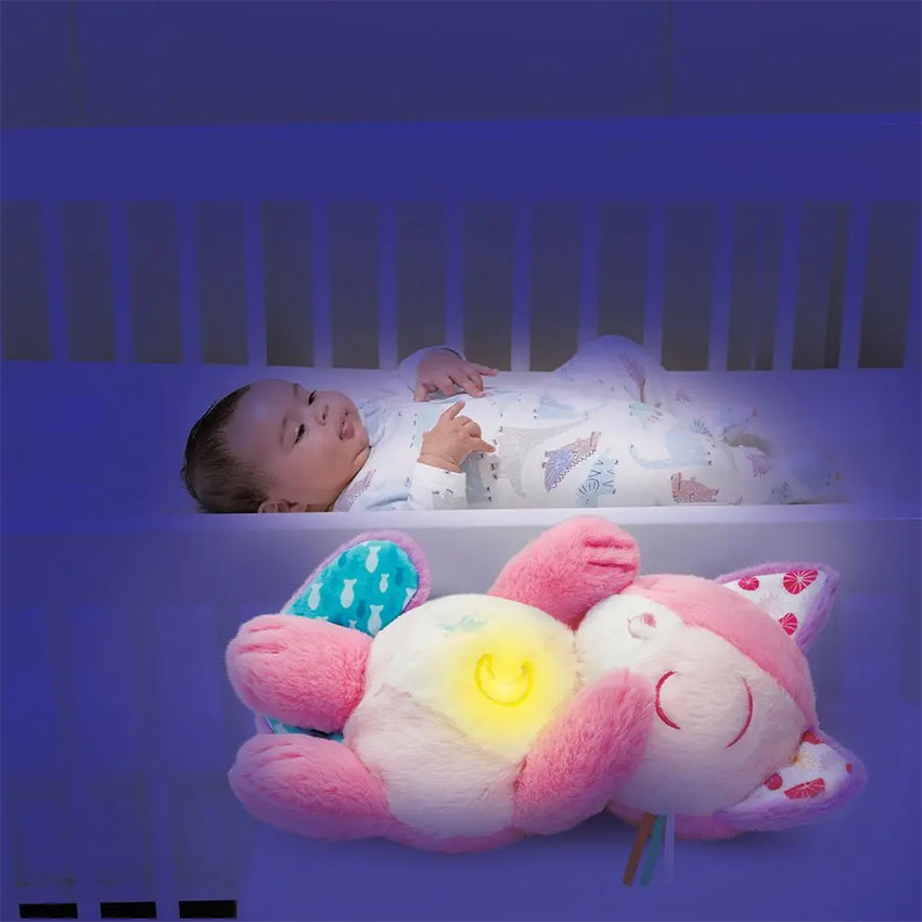 Peluche musicale Mon Chaton douce nuit rose 