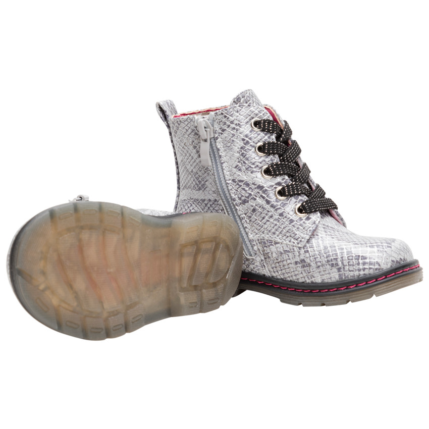 Bottillons hauts texturés à imprimé python all-over  