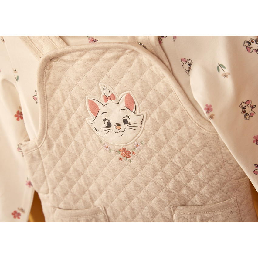 Ensemble 2 pièces avec salopette Marie Disney pour bébé fille 