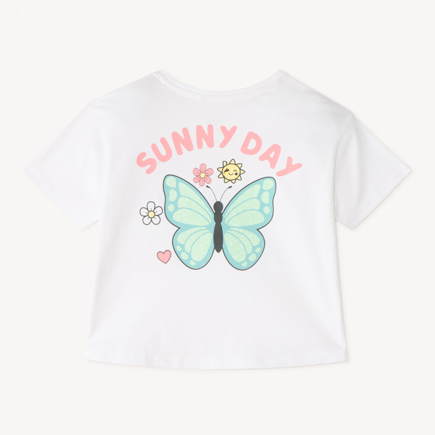 T-shirt manches courtes 1/2 oversize Billie Boo pour fille 
