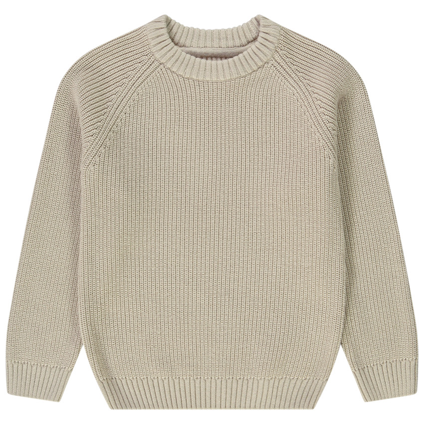 Pull en tricot perlé uni pour garçon 