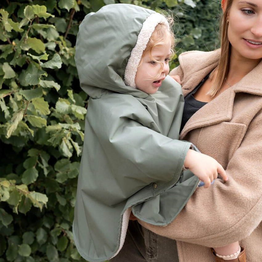 Poncho de voyage - Waterproof + teddy - Vert - 9/36 m - Vert (Bemini) - Image 1