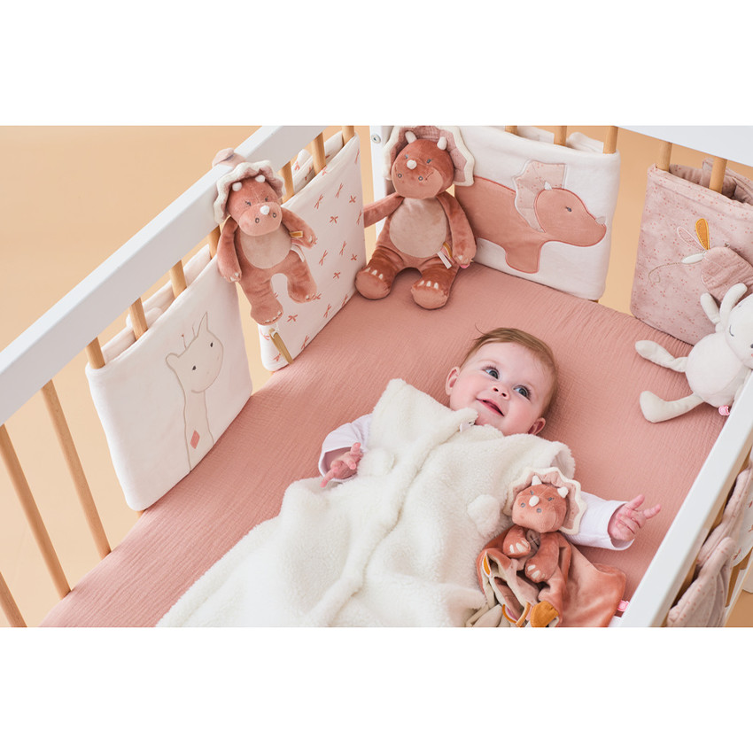 Gigoteuse M&M manches amovibles 70cm Sherpa Ecru 