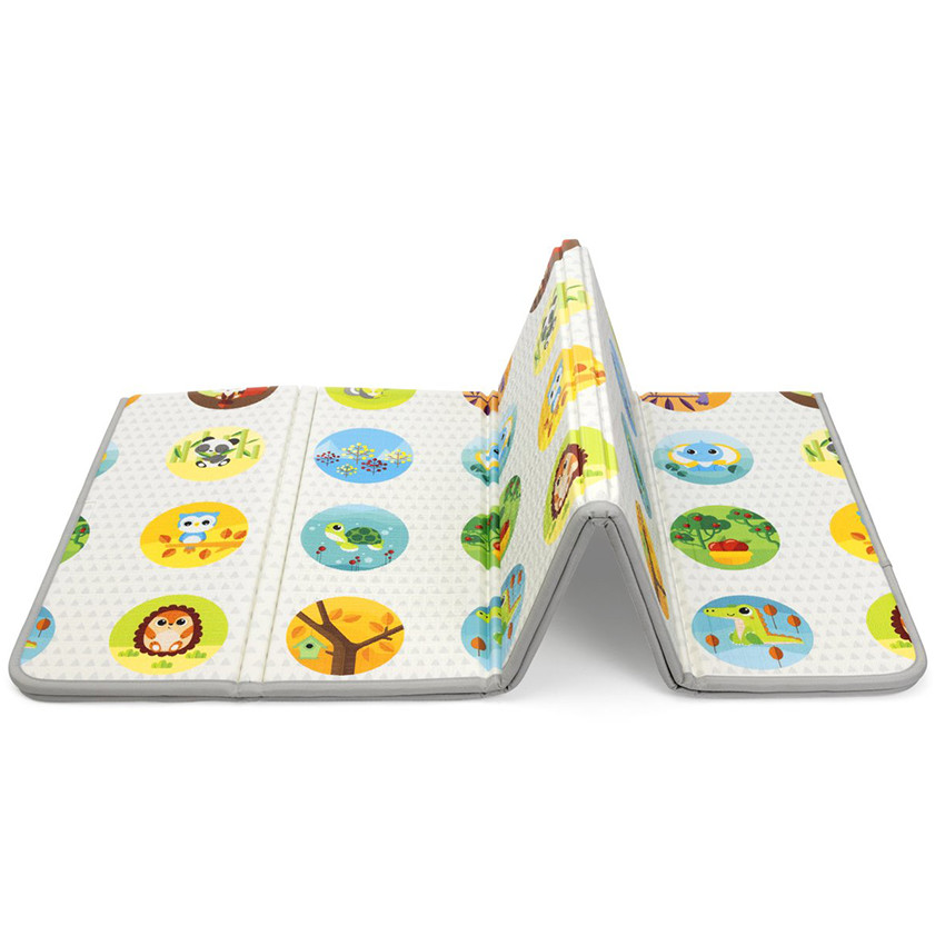 Tapis d'éveil XXL pliable et réversible 200 x 180 cm 