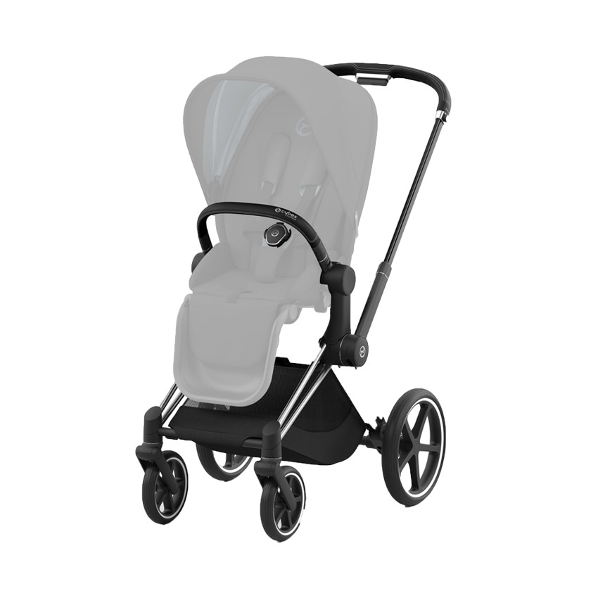 Châssis poussette Priam - Chrome Noir 