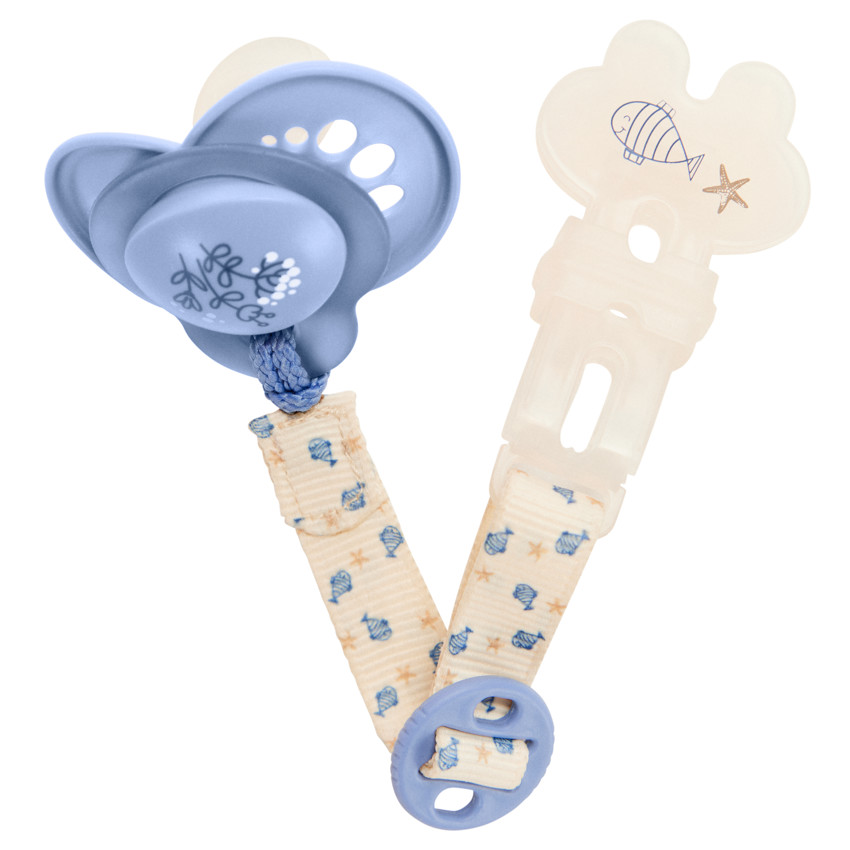 Attache-sucette à clip Poisson 